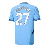 Camiseta Manchester City Matheus Nunes #27 Primera Equipación Replica 2024-25 mangas cortas